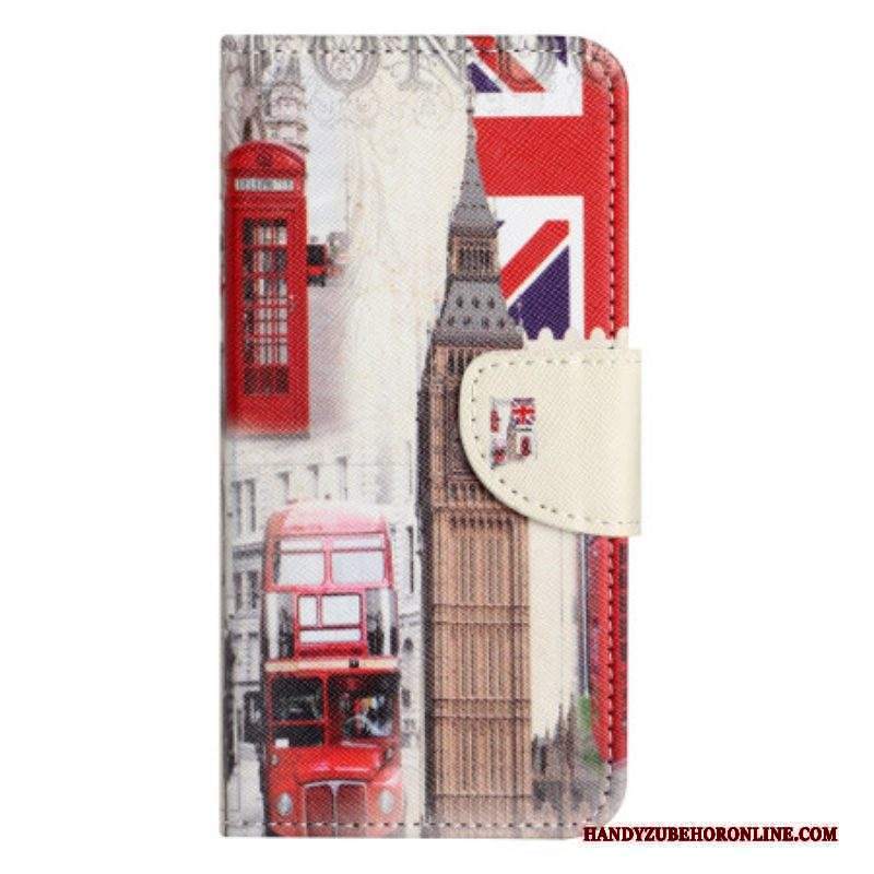 Folio Cover Moto G73 5G Vita Londinese