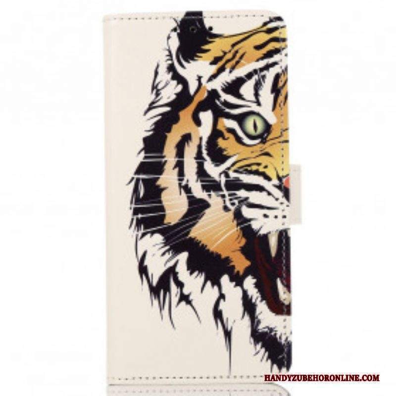 Folio Cover Motorola Edge 20 Pro Tigre Feroce