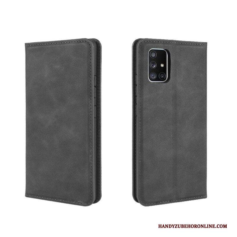 Folio Cover Samsung Galaxy A51 5G Custodia in pelle Effetto Pelle Morbida
