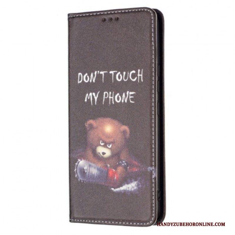 Folio Cover Samsung Galaxy A53 5G Custodia in pelle Orso Pericoloso
