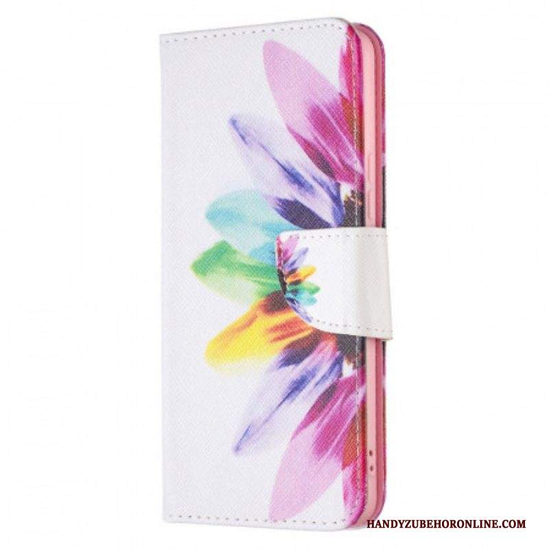 Folio Cover Samsung Galaxy A53 5G Fiore Dell'acquerello
