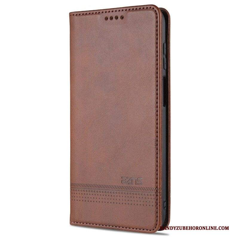 Folio Cover Samsung Galaxy M51 Custodia in pelle Stile In Pelle Azns