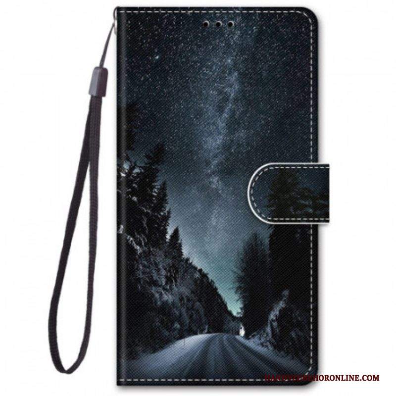 Folio Cover Samsung Galaxy M52 5G Strada Di Montagna