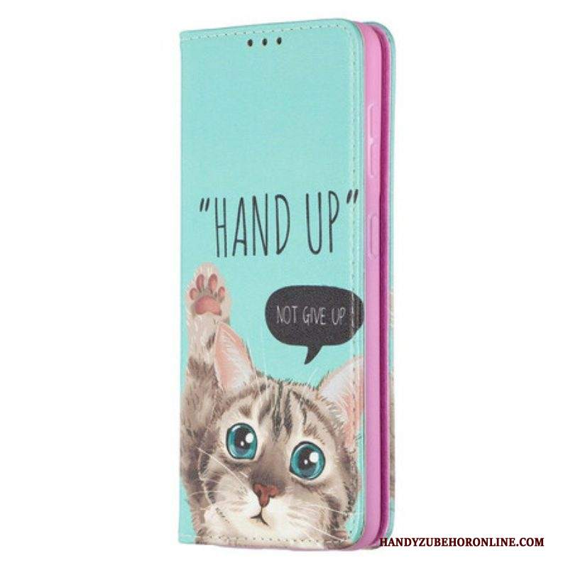 Folio Cover Samsung Galaxy S21 5G Custodia in pelle Mano In Alto