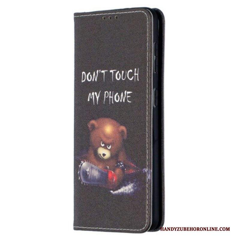 Folio Cover Samsung Galaxy S21 5G Custodia in pelle Orso Pericoloso