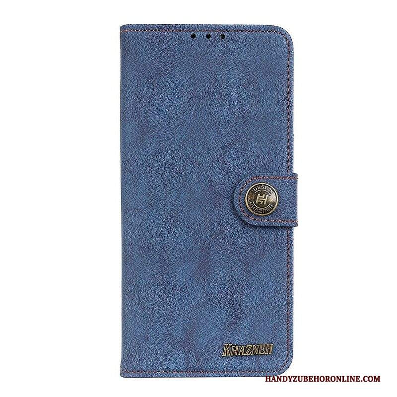Folio Cover Samsung Galaxy S21 Plus 5G Khazneh Retro Crosta Ecopelle