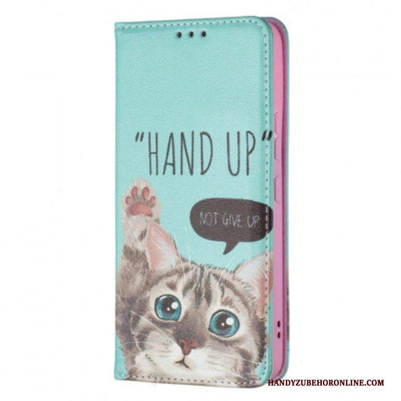 Folio Cover Samsung Galaxy S22 5G Custodia in pelle Mano In Alto