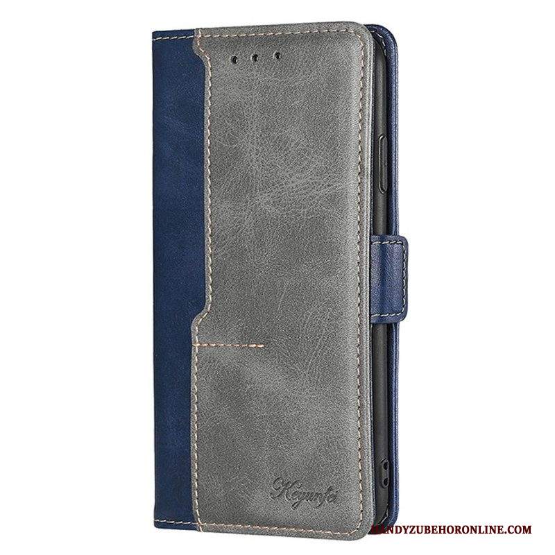 Folio Cover Samsung Galaxy S22 5G Ecopelle Bicolore