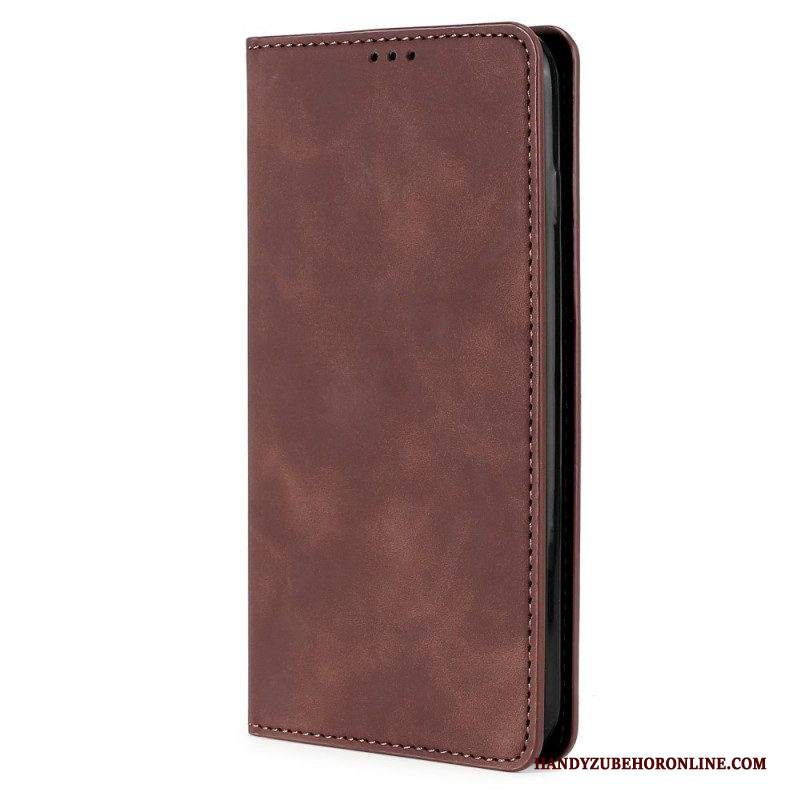 Folio Cover Samsung Galaxy S22 Plus 5G Custodia in pelle Tocco Di Pelle