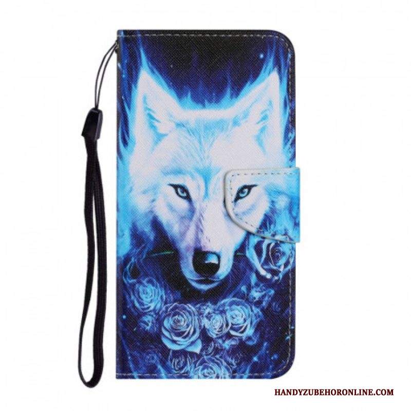 Folio Cover Samsung Galaxy S22 Ultra 5G Lupo Bianco