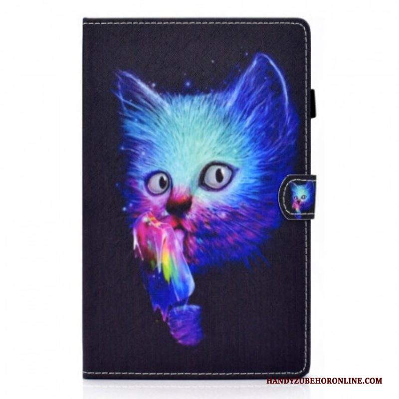 Folio Cover Samsung Galaxy Tab A8 (2021) Gatto Psicopatico