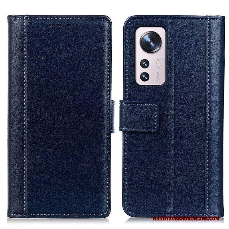 Folio Cover Xiaomi 12 / 12X Versione Colorata Effetto Pelle