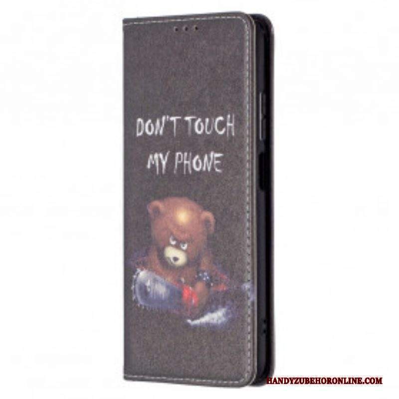 Folio Cover Xiaomi Redmi Note 10 / 10S Custodia in pelle Orso Pericoloso