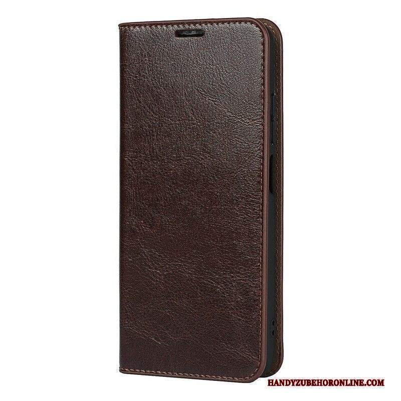 Folio Cover Xiaomi Redmi Note 10 5G Custodia in pelle Pelle Vera