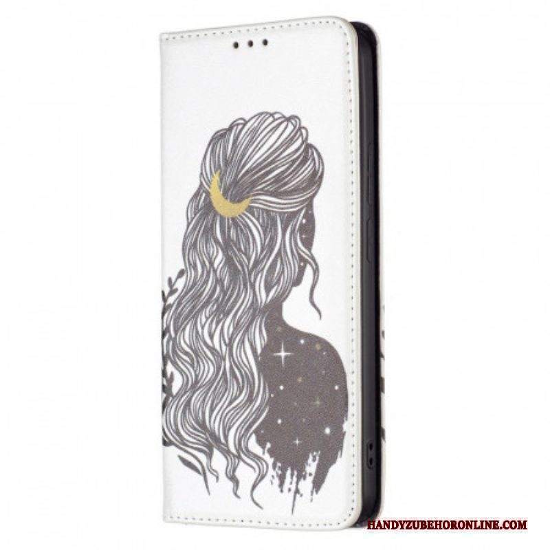 Folio Cover Xiaomi Redmi Note 11 Pro Plus 5G Custodia in pelle Bei Capelli