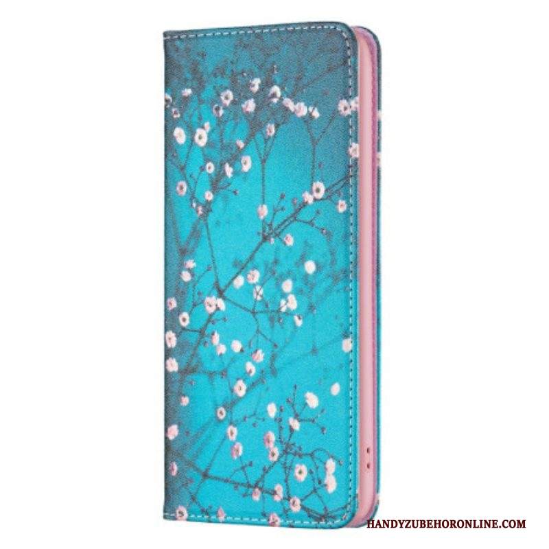 Folio Cover iPhone 14 Pro Max Custodia in pelle Floreali