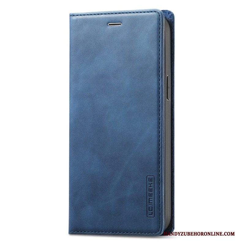 Folio Cover iPhone 15 Custodia in pelle Lc.imeeke