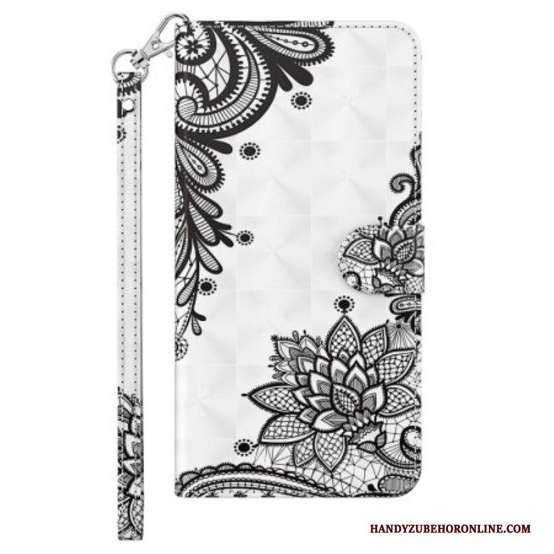Folio Cover iPhone 15 Plus Laccio 3d Con Cinturino