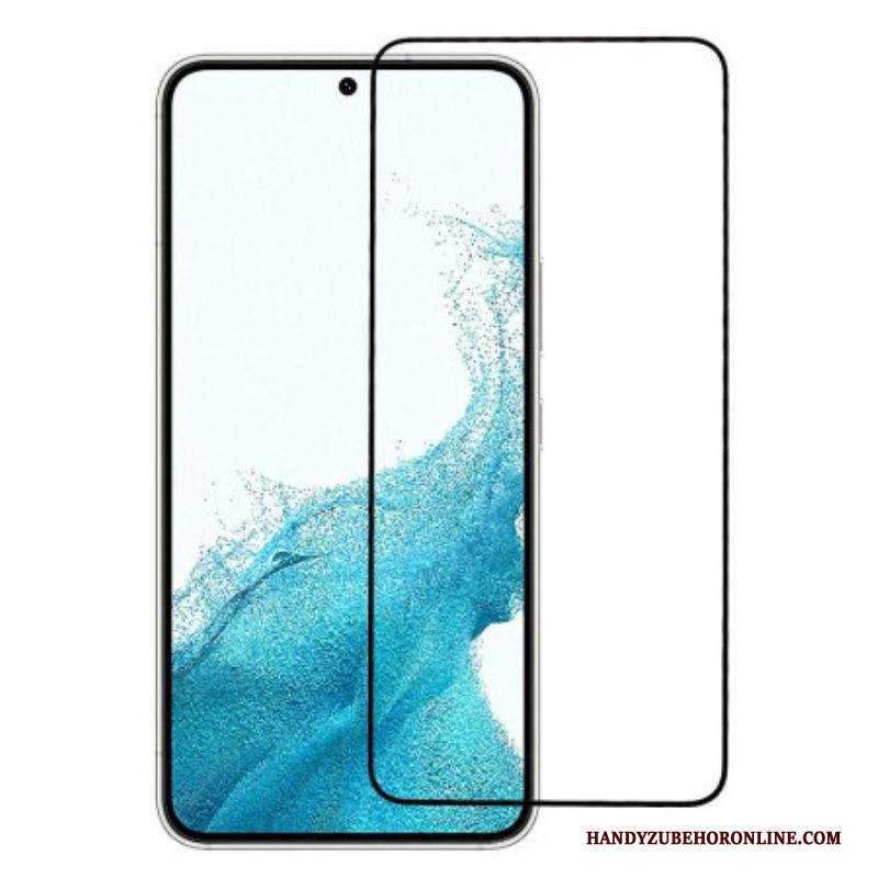Proteggi Schermo In Vetro Temperato Con Bordo Nero Per Samsung Galaxy S23 5G